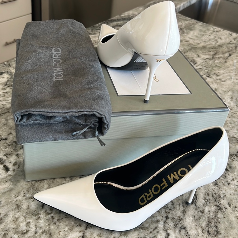 Brand New Tom Ford Patent Leather Pumps White 🤍